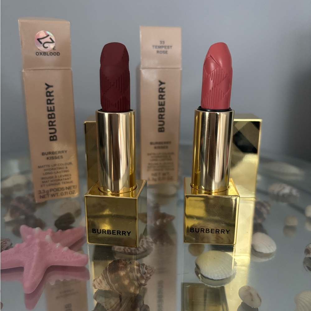 Burberry Lipstick Duo - Oxblood and Rose